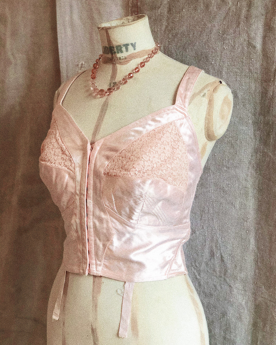 1940s Satin Bra / Petti Point Bra / 34B  Vintage clothes shop, Satin bra,  Vintage corset