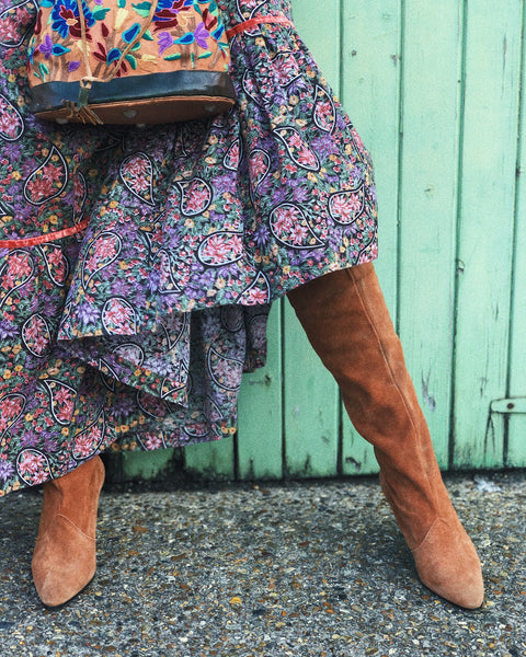 Debbie 1970s Suede Boots