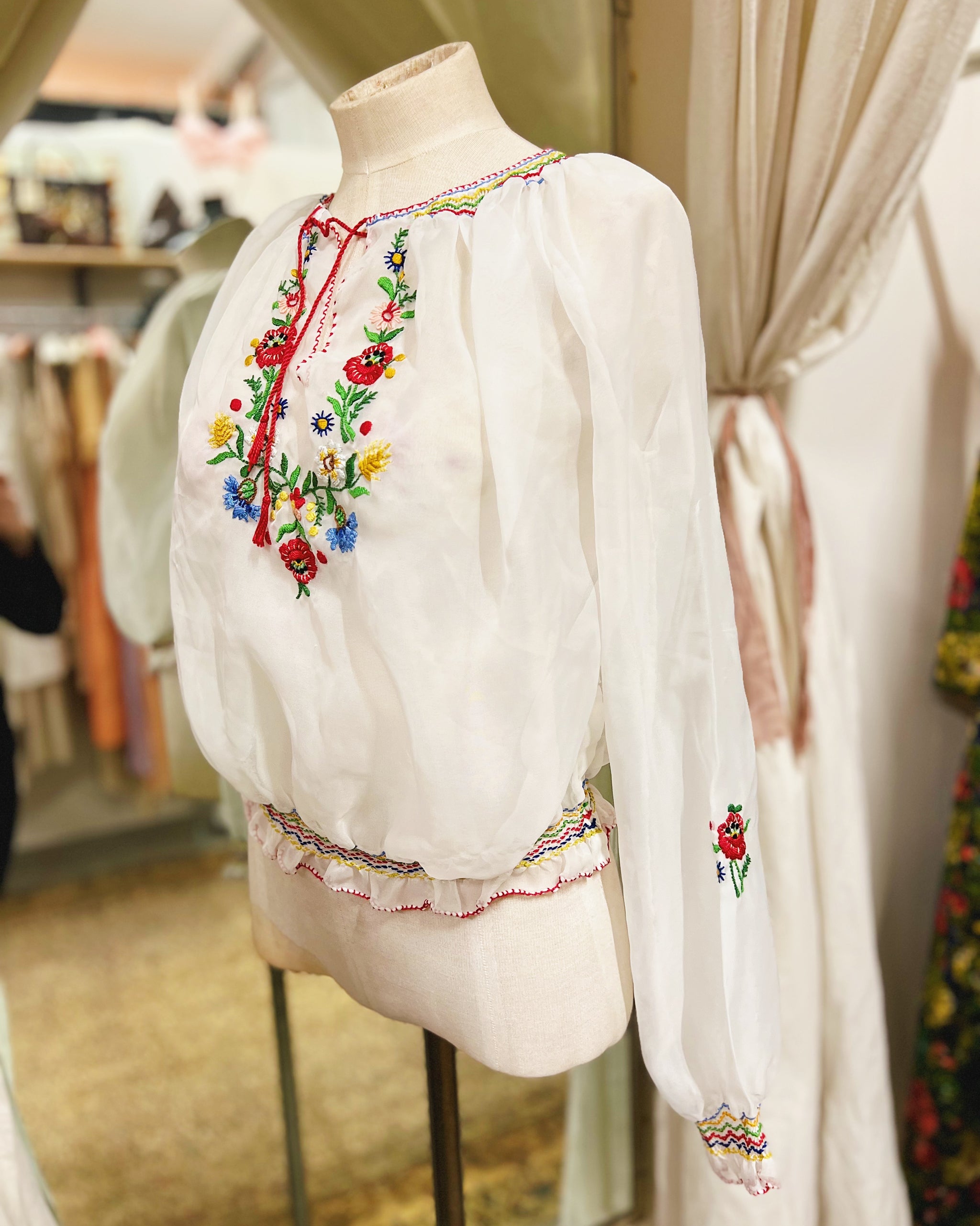 vintage sheer blouse